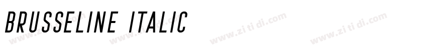 Brusseline Italic字体转换